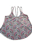 Shiny Scoop Neck Double-Strap Cami 