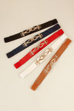 Alloy Buckle Elastic Belt 