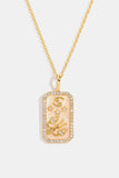 Rhinestone Constellation Pendant Copper Necklace 