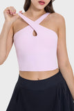 Millennia Crisscross Grecian Neck Active Cami 