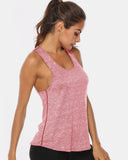 Full Size Scoop Neck Wide Strap Active Tank 