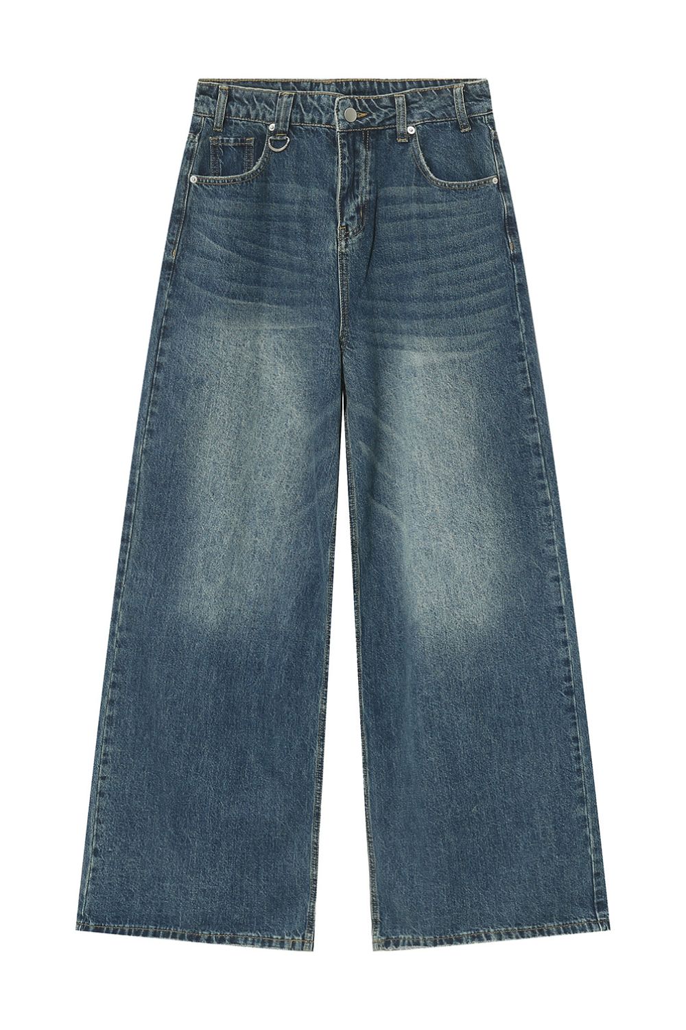 Wide Leg Jeans with Pockets 