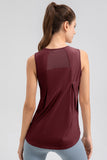 Round Neck Wide strap Active Tank 