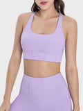 Millennia Square Neck Wide Strap Active Tank 