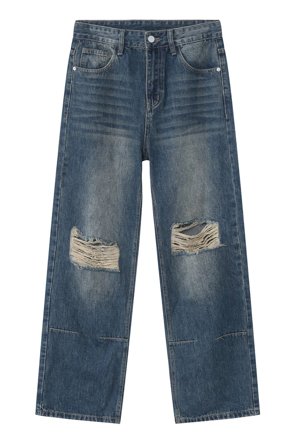 Distressed Jeans with Pockets 