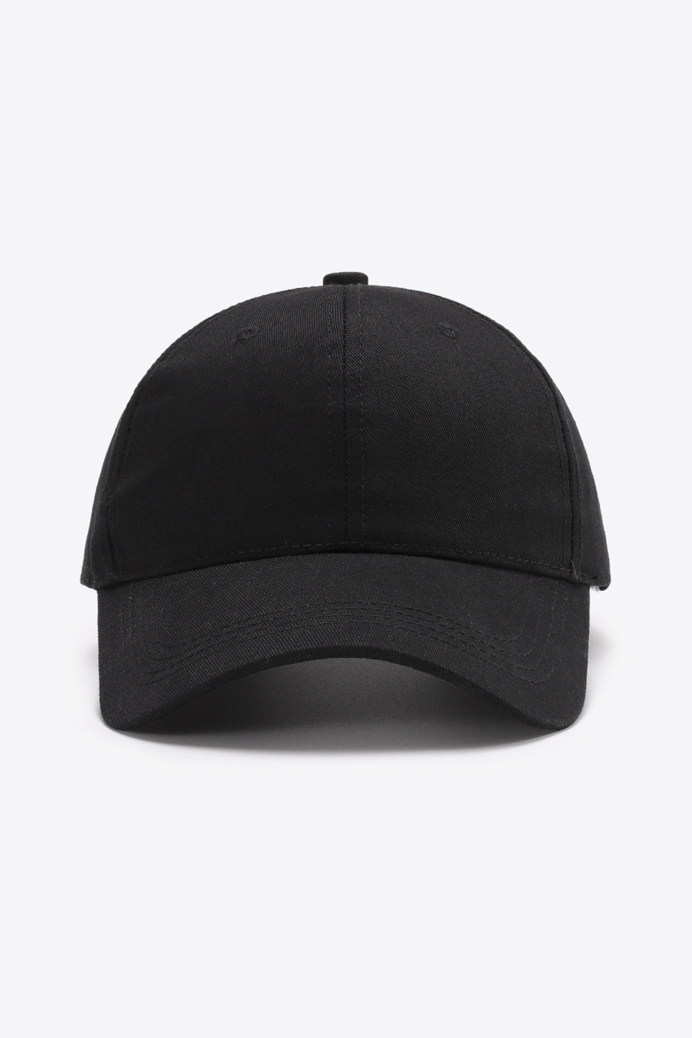 Plain Adjustable Cotton Baseball Cap 