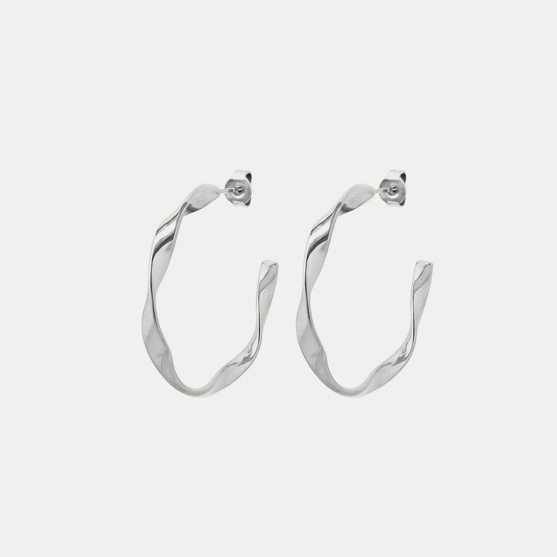 Titanium Steel C-Hoop Earrings 