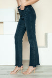 Judy Blue Full Size Button Fly Hem Destroy Straight Jeans 