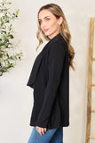 Heimish Full Size Open Front Long Sleeve Blazer 