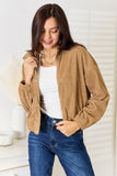 Perfee Long Sleeve Dropped Shoulder Jacket 
