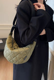 Quilted Adjustable Strap Crossbody Bag 
