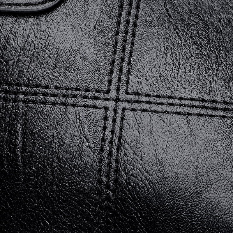 PU Leather Medium Handbag 