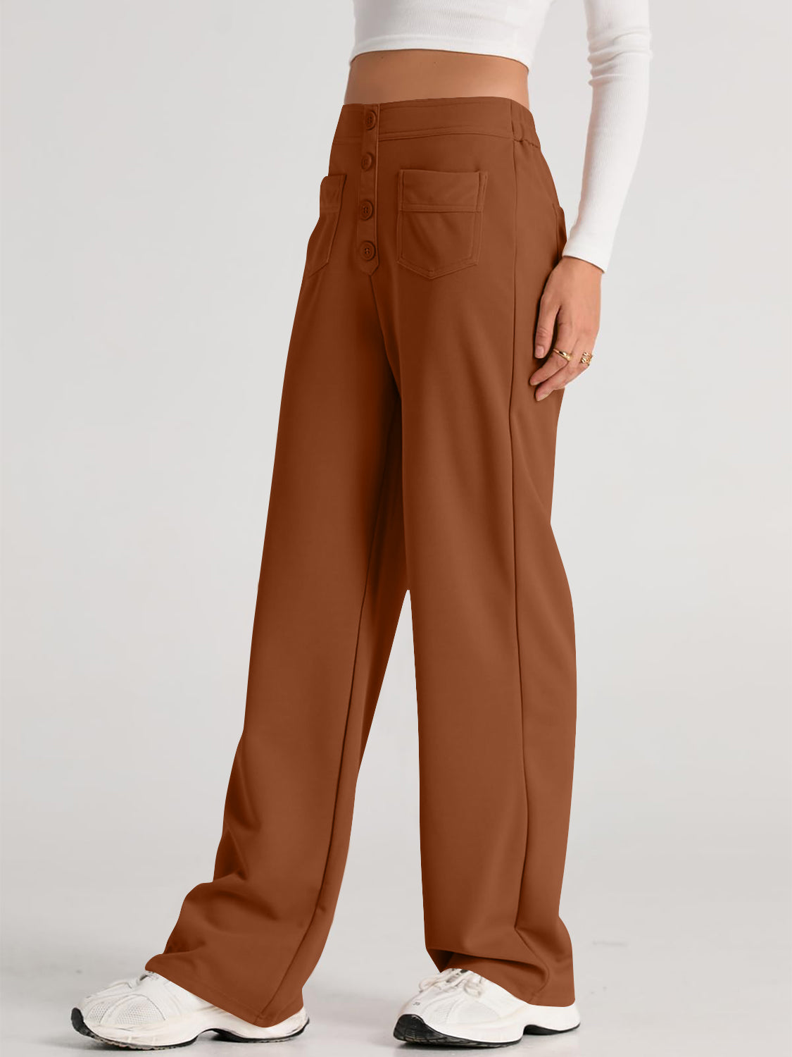 High Waist Wide Leg Pants Pants
