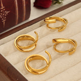 Titanium Steel Layered Wrap Ring 