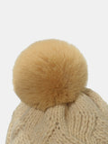 Roll Rim Cable-Knit Hat 