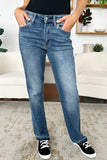 Judy Blue Full Size Mid Rise Release Hem Jeans 