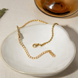 Stainless Steel Twist Chain Ankle Bracelet 