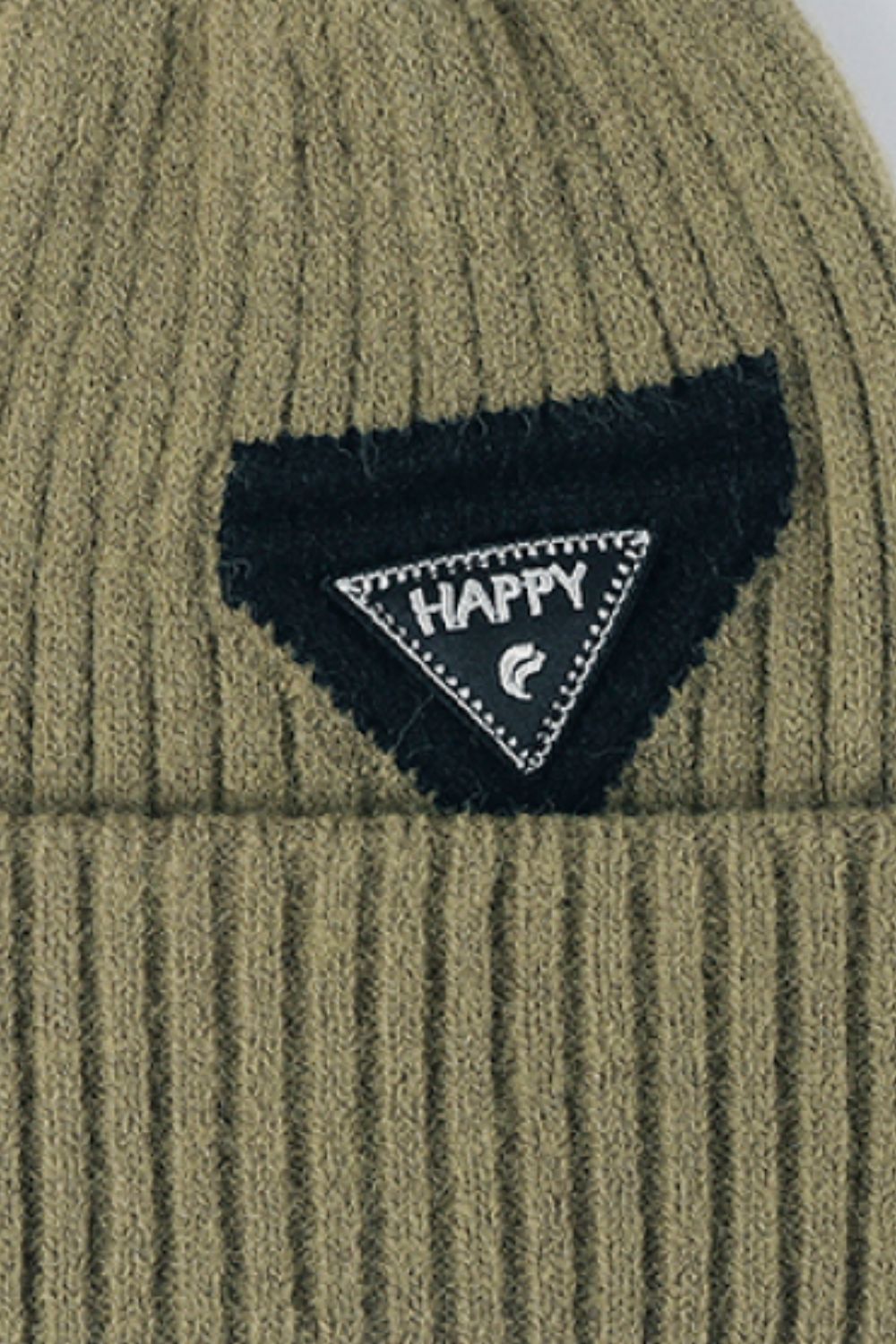 HAPPY Contrast Beanie 
