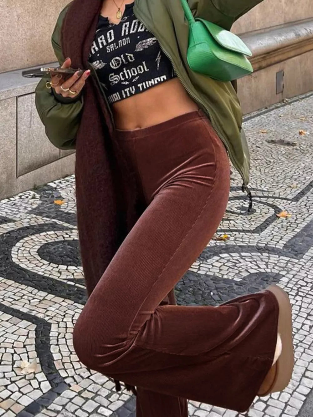 High Waist Flare Pants 