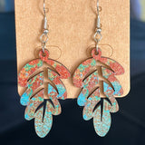 Wooden Dangle Earrings 