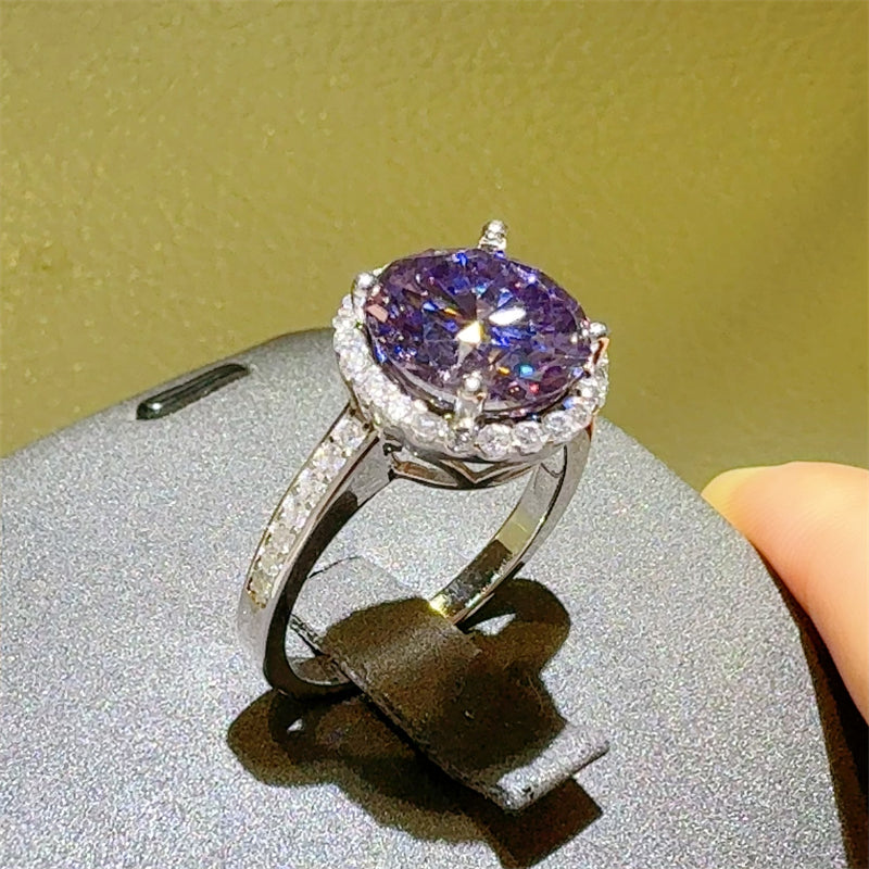 3 Carat Moissanite Zircon 925 Sterling Silver Ring 