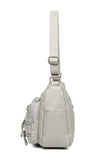 Multi-Pocket PU Leather Crossbody Bag 