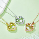 Moissanite 925 Sterling Silver Heart Necklace 
