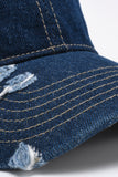 Distressed Adjustable Baseball Cap 