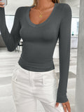 Lovelet V-Neck Long Sleeve T-Shirt 