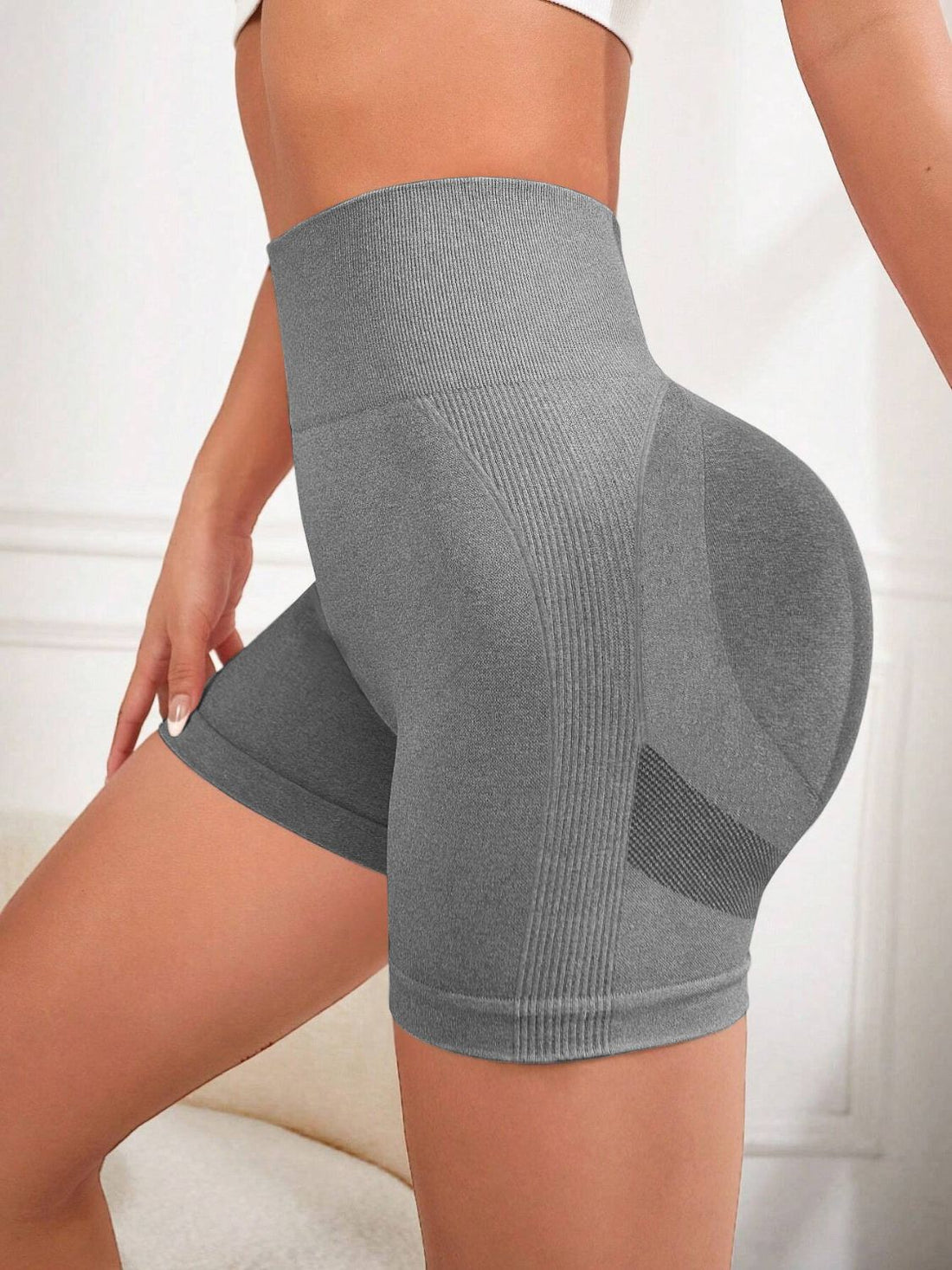 High Waist Active Shorts 