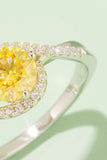 1 Carat Moissanite Contrast 925 Sterling Silver Ring 