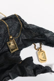 Stainless Steel 18K Gold-Plated Necklace 