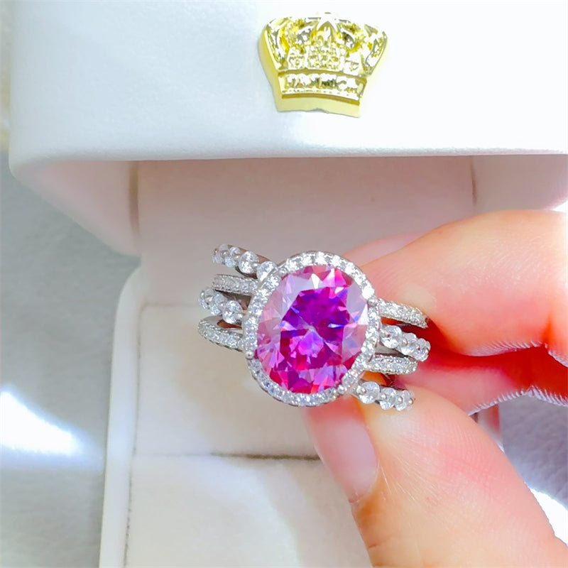 3 Carat Moissanite 925 Sterling Silver Ring 