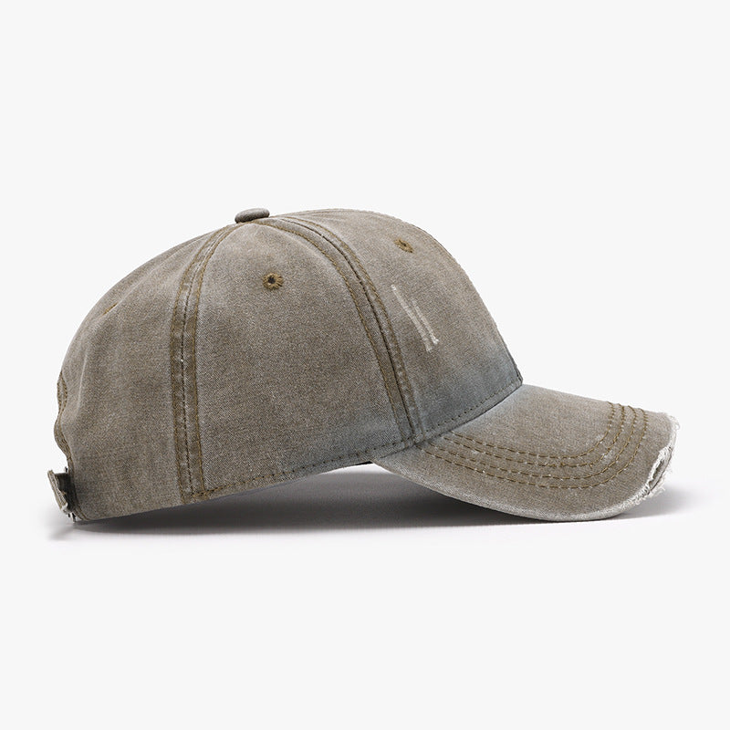 Distressed Washed Adjustable Baseball Cap 