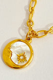 Round Pendant Stainless Steel Necklace 