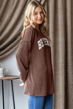Heimish Ribbed Exposed Seam Long Sleeve T-Shirt 