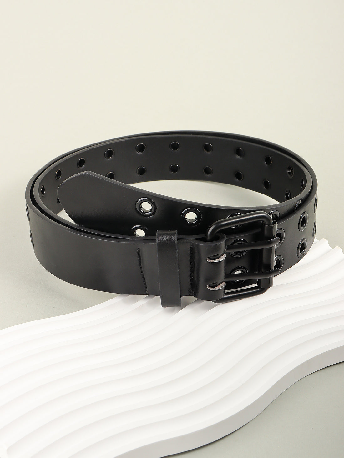 Grommet PU Leather Belt 