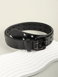Grommet PU Leather Belt 