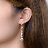 4 Carat Moissanite 925 Sterling Silver Earrings 