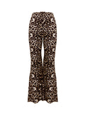 Leopard Flare Pants Flares