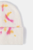 Tie-Dye Cuffed Rib-Knit Beanie Hat 