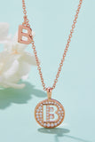 Moissanite A to J Pendant Necklace 