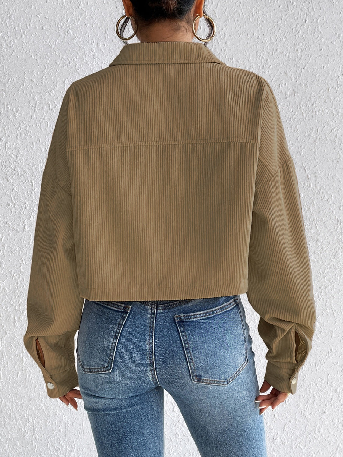Honey Snap Down Long Sleeve Jacket 