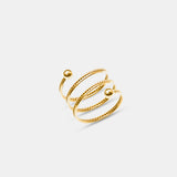 Titanium Steel Wrap Ring 