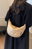 Quilted Adjustable Strap Crossbody Bag 