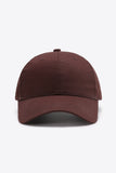 Plain Adjustable Cotton Baseball Cap 