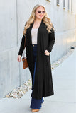 Basic Bae Full Size Open Front Long Sleeve Cover Up 
