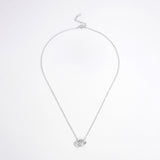 925 Sterling Silver Inlaid Zircon Heart Necklace 