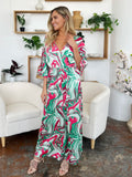 Double Take Full Size Half Sleeve Wide Leg Jumpsuit 