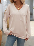 Mandy V-Neck Long Sleeve T-Shirt 